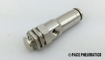 PUSH BUTTON VALVE, INFLATION VALVE, push in fittings, pneumatic fittings, push to connect fittings, air fittings